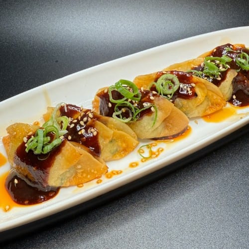 G. Miso Glazed Gyoza.