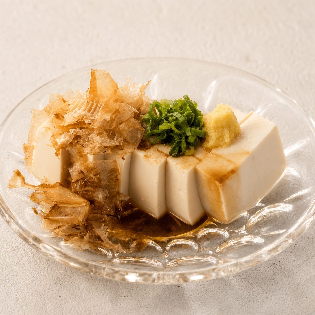 Cold Tofu (Shoyu Ginger).