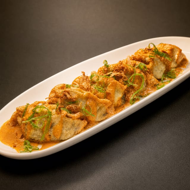 G. Spicy Mayo Crispy Gyoza.