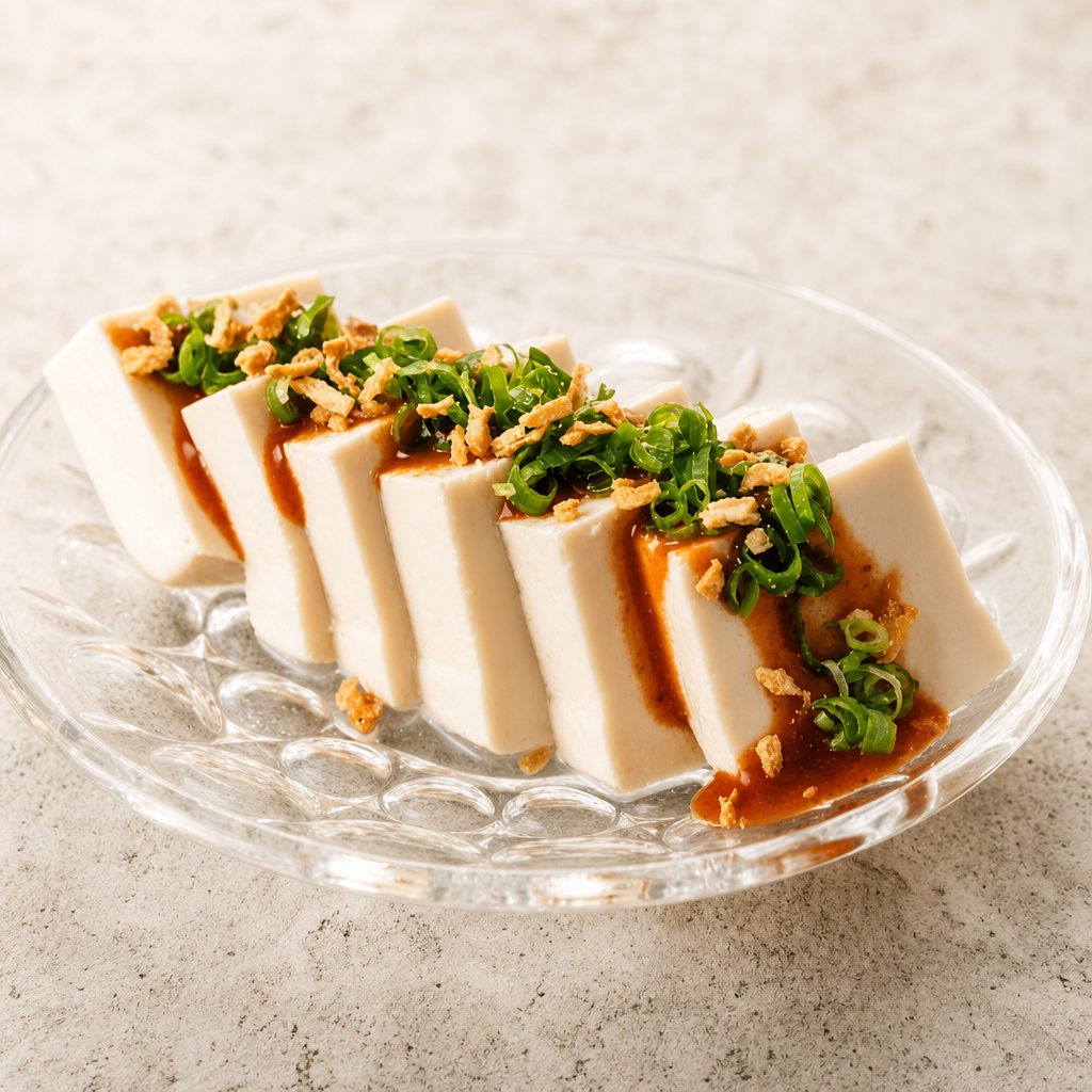 Cold Tofu (Spicy Sauce).
